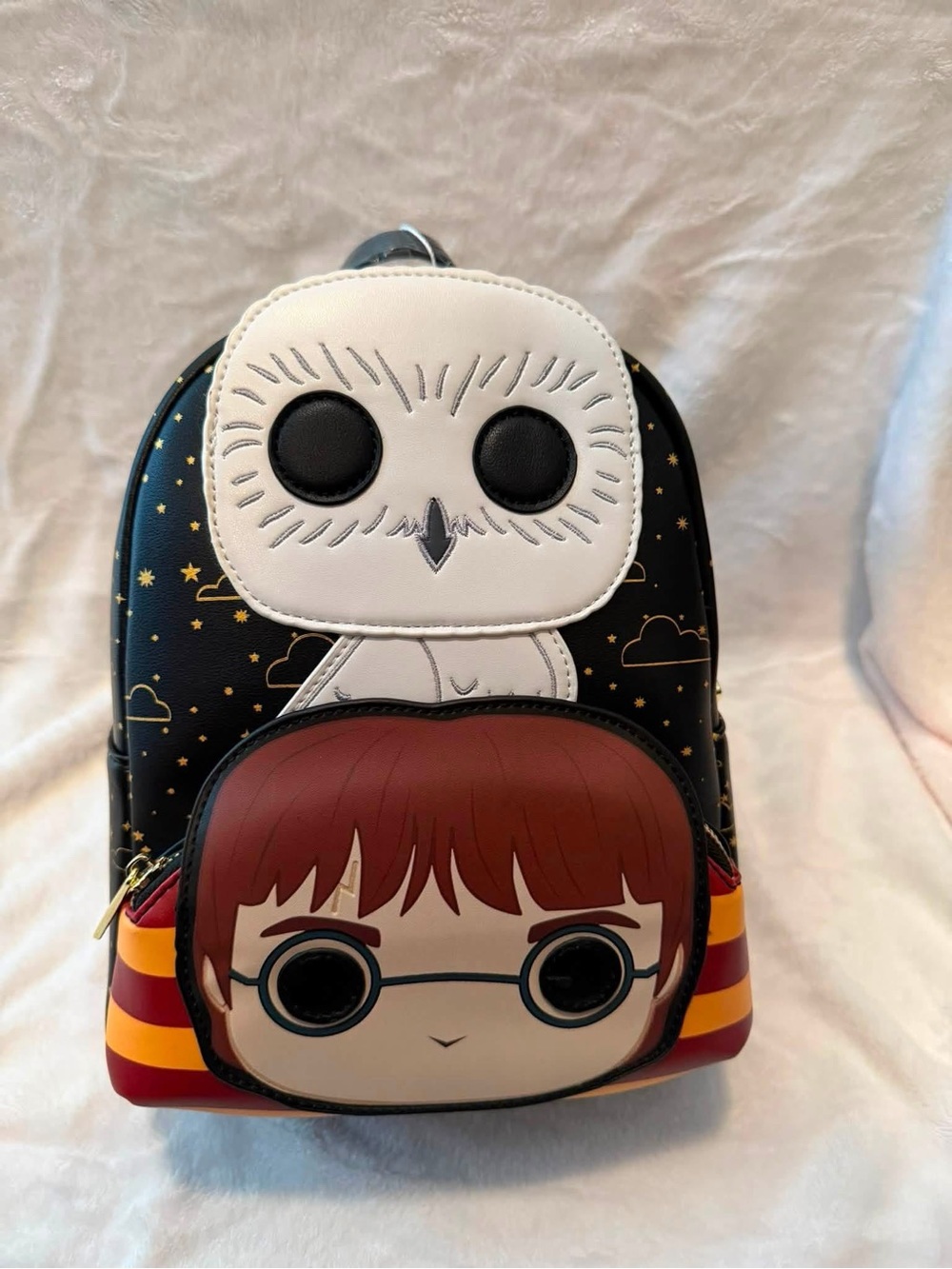 Loungefly Harry Potter Owl & Harry Mini Backpack - Black, White, Red, Yellow